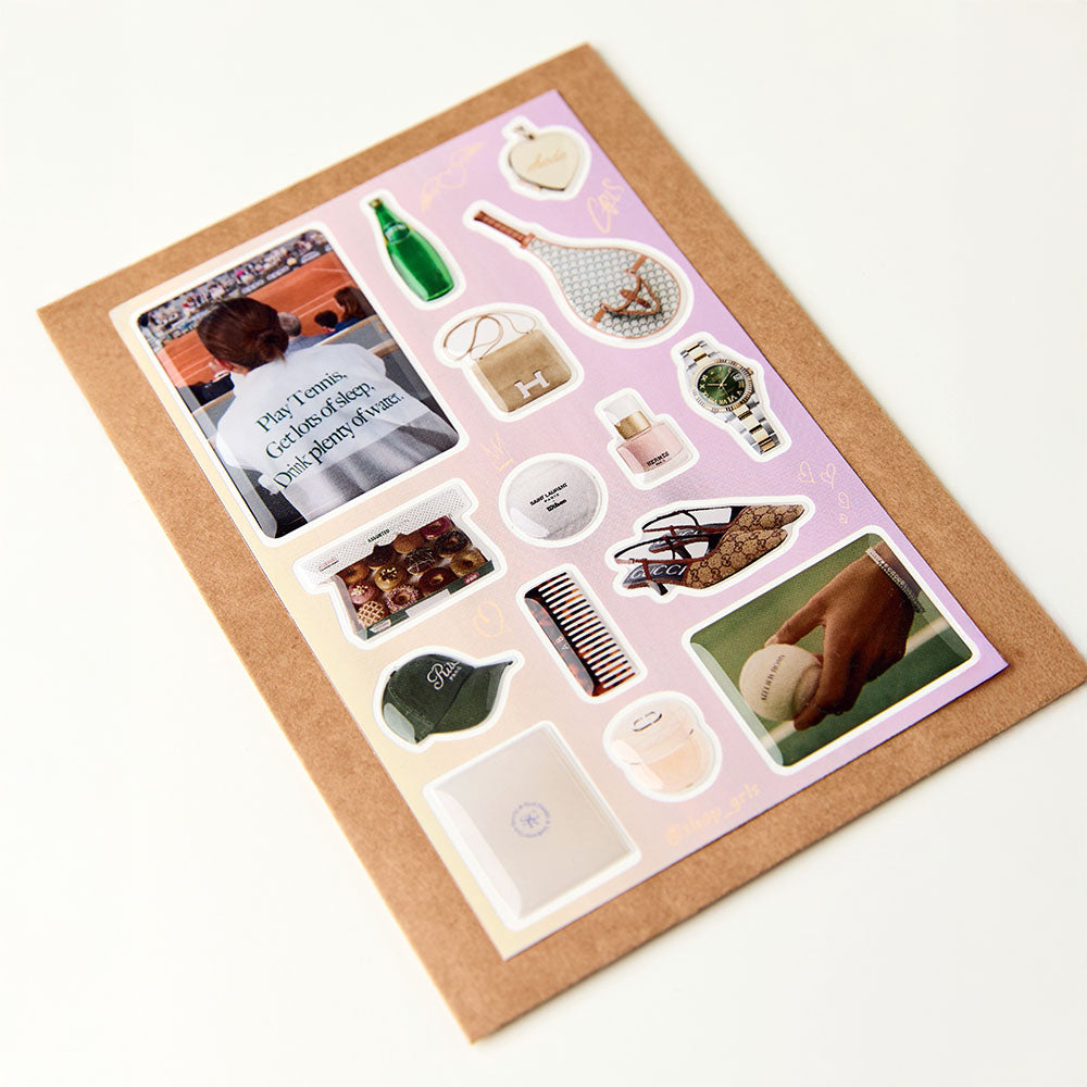 GRLS Glossy Sticker Pack | Rich Girls Sport